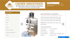 Desktop Screenshot of crownindustries.co.in