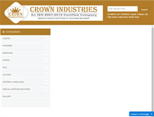 Tablet Screenshot of crownindustries.co.in